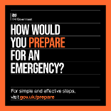 'How would you prepare for an emergency?' graphic