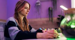 Woman at desk