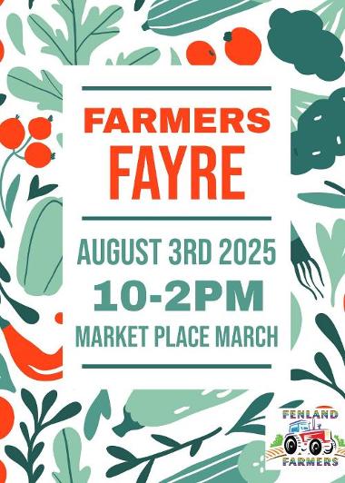 Farmers Fayre poster - 3 August